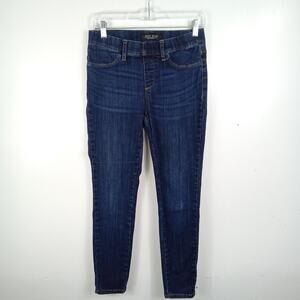 Judy Blue Jeggings Womens 7/28 Dark Blue Mid Rise Pull-On Skinny Stretch Casual
